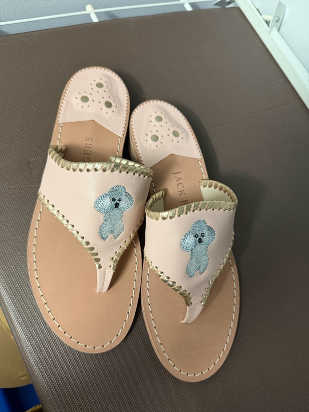 Jack Rogers limited edition Poodle Sandal 8.5 brand new